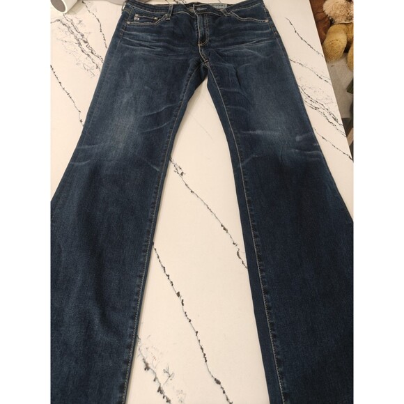 AG Adriano Goldschmied The Angel Jeans Womens 32R Blue Bootcut Flare Denim USA - Picture 2 of 14